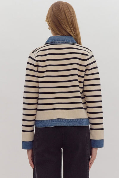 the Blaire Striped Jacket