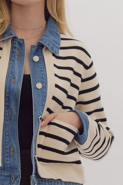 the Blaire Striped Jacket