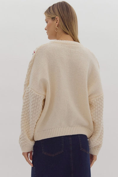 the Bianca cable knit sweater