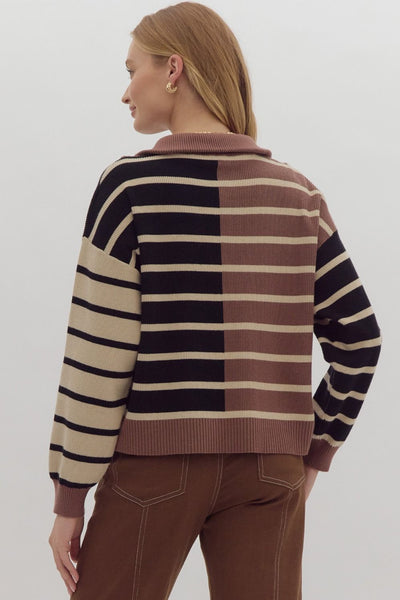 the Emmie multi stripe sweater