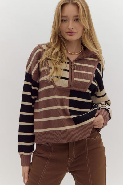 the Emmie multi stripe sweater