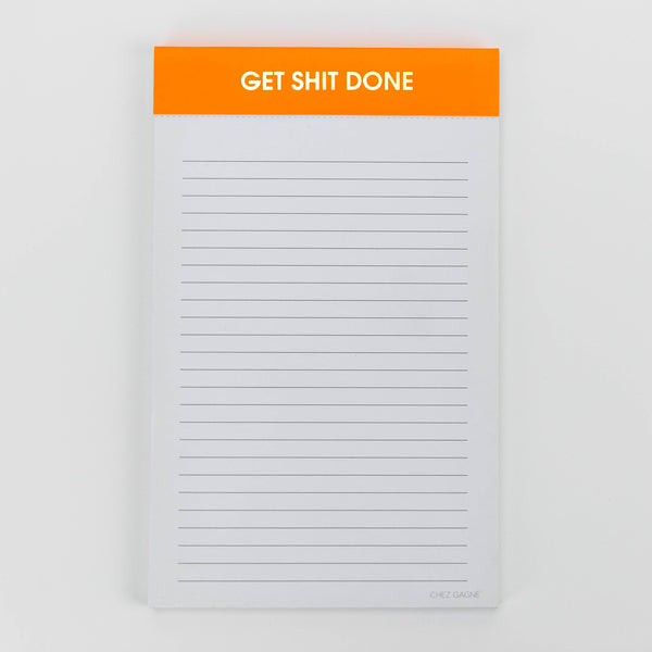 Get Shit Done Notepad - Orange